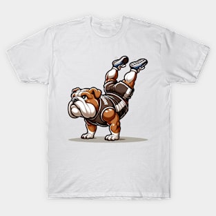 Handstand Hero: Bulldog Upside-Down Power T-Shirt